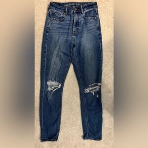 American Eagle Distressed Mom Jeans